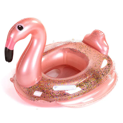 Rooxin Flamingo Nuoto Cerchio Bambino Infantile Galleggiante Piscina Anello di Nuoto Con Parasole Sedile Galleggiante Estate Spiaggia Piscina Festa Giocattoli