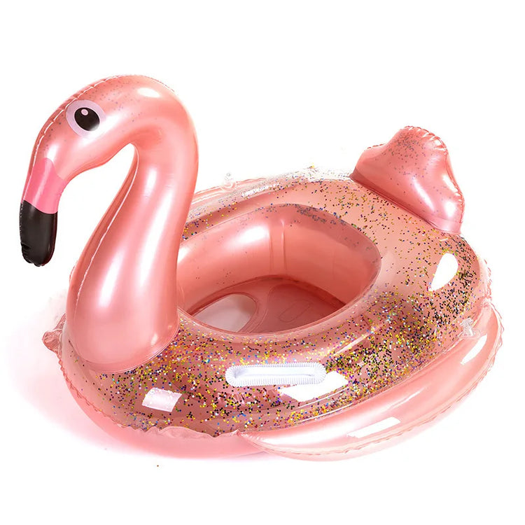 Rooxin Flamingo Nuoto Cerchio Bambino Infantile Galleggiante Piscina Anello di Nuoto Con Parasole Sedile Galleggiante Estate Spiaggia Piscina Festa Giocattoli