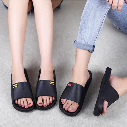 Bebealy Summer Fashion Women's Slippers Comfortable Women Sandals Indoor Non-slip Waterproof Bathroom Slippers Casual Shoes