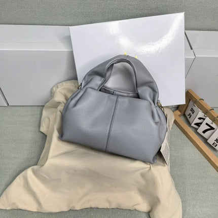 Grande borsa tote da donna in pelle morbida, con manici integrati, borsa capiente per shopping e lavoro