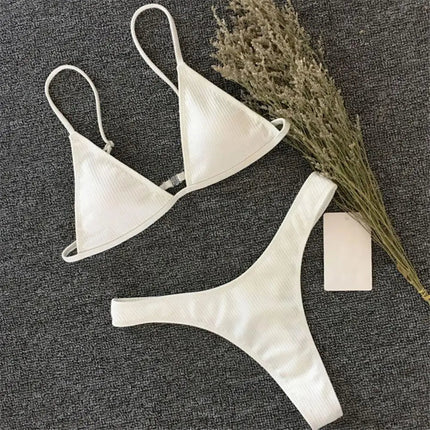2 pezzi/set bikini da donna sexy set costumi da bagno da donna con cinturino per spaghetti senza fili ad asciugatura rapida platinumshop
