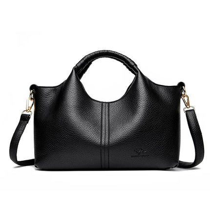 Trendy Crossbody Bag for Women Urban Minimalist Style PU Material Medium Size Zipper Opening Soft Shape Square Daily Match PlatiNum