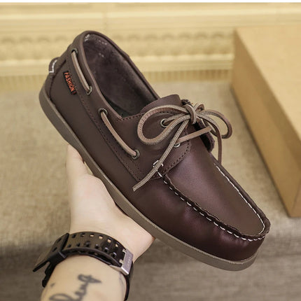 Moda uomo scarpe da barca scarpe da ponte Casual in pelle 2023 mocassini primavera autunno Designer di marca di lusso antiscivolo vendita calda