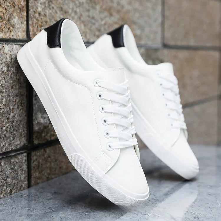 Classic Men Leather Casual Shoes High Quality Comfortable Platform Sneakers Men Flats Shoe Loafers British Jogging Shoe Hot Sale