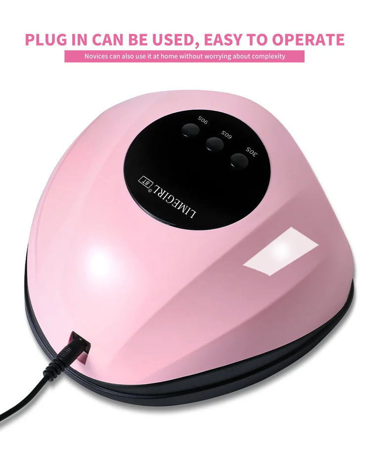 LIMEGIRL Rofessional 24LED Nail Lamp with LCD Display & Sensor Suitable for /LED Nail Polish, 4 Timer Settings, Instant Nail Dryer for Gel Polish, Lamp for Home Salon, Nail Glue Tool, No Adapter Required Gift for DIY
