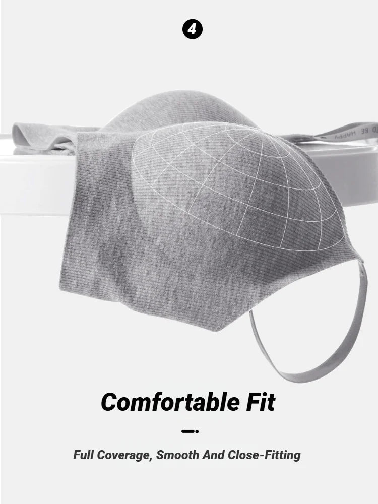 Women Sexy Seamless Bras Deep V Neck Bralette Lingerie Letter Strap Tops Push Up Underwear Wireless Brassiere For Female Bra