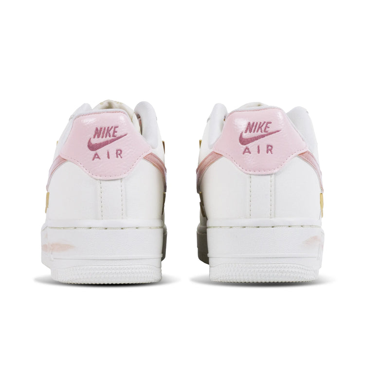 Nike Air Force 1 Peach Oolong Abrasion Resistant Low top Skateboard Shoes Women's White Pink