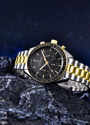 PAGANI DESIGN Nuovo Orologio da Uomo di Lusso al Quarzo con Vetro Zaffiro AR, Cronografo Sportivo Impermeabile 500 ATM, Movimento Giapponese, Luminoso, in Acciaio 316L