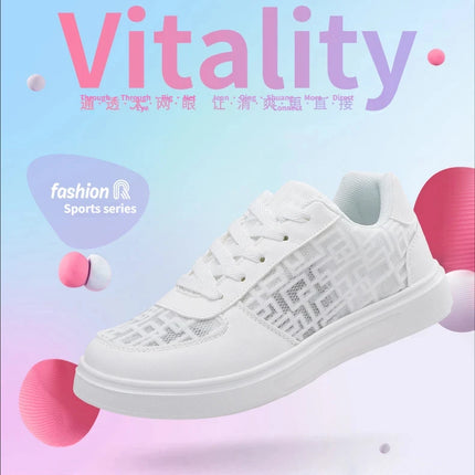 Casual Ell Toe Sneakers Low Top Spor Flats Trendy Versatile Student Leisure Rubber Outsole Summer Breathable Jogging Shoes