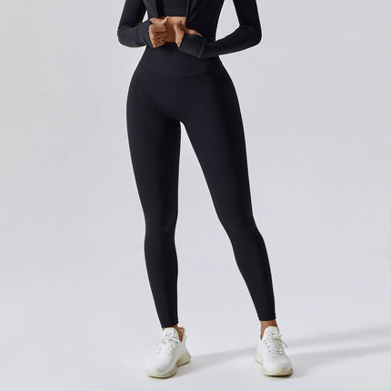 High Waist Yoga Leggings Women Push Up Sport Leggings Fitness Running Hip Lift Yoga Pants Highly Elastic Gym Workout Leggings PlatiNum