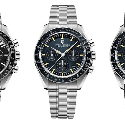 PAGANI DESIGN 2026 Nuovo CK2988 Orologio da Polso da Uomo al Quarzo di Lusso Retrò con Funzione Luna, Vetro Zaffiro e Cronografo di Precisione
