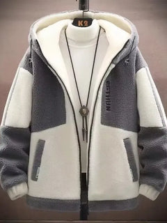 2025 Men's Lamb Wool Jacket Autumn Winter Loose Padded Thickened Jacket Plus Size 6XL 110kg Also Wearable Clothes Cardigan