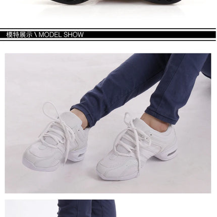 New Soft Outsole Breath Dance Shoes Women Sports Feature Dance Sneakers Jazz Hip Hop Shoes Woman Dancing Shoes Ladies Sneakers