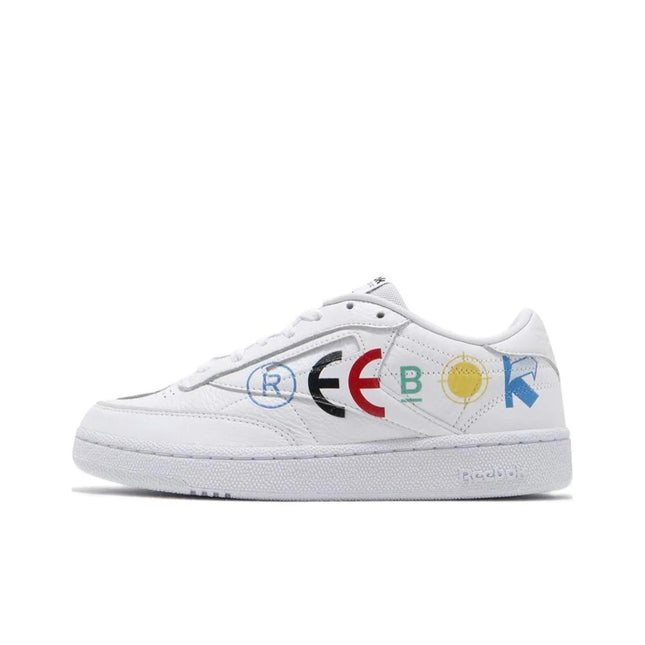 Reebok Club C Skateboard Shoes Unisex Low Top White FY3073