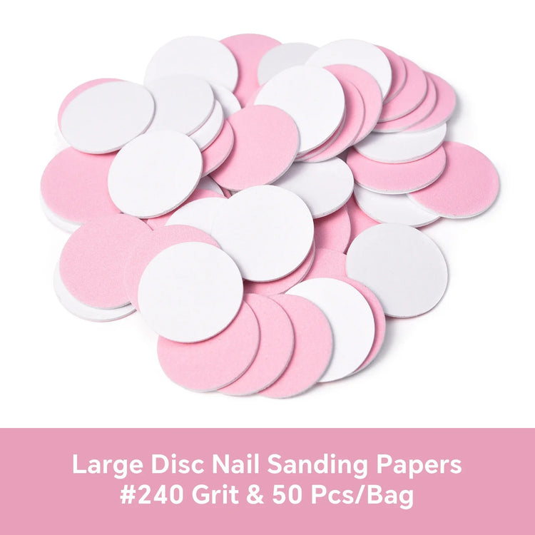 Dead Skin Replaceable Sanding Paper Set for Manicure Pedicure With Metal Disc Nail Drill Bit Calluses Removal Foot Care Tool Acc 2028