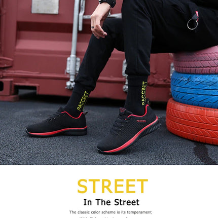 Scarpe da ginnastica da uomo e da donna in maglia, traspiranti, atletiche, da corsa, da passeggio