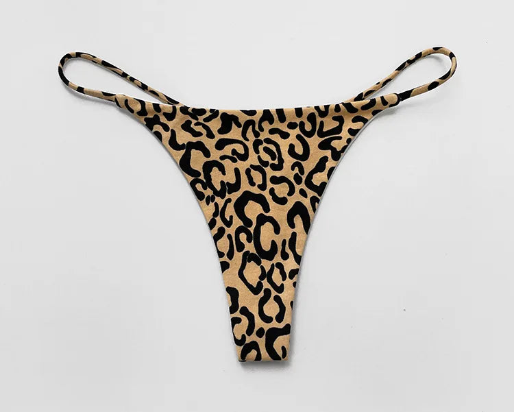 Cotton G String Leopard Women Panties Sexy Briefs Thong Low Waist T-back Bikini Underwear Seamless Femlae Lingerie Size S-XL