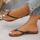 Pantofole piatte con punta a clip Donna 2025 Estate Oro Argento Infradito da esterno Donna Plus Size 43 Sandali da spiaggia leggeri antiscivolo
