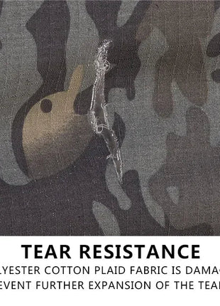 Woodland Tactical Unifirm Mens Sets Outdoor Hunting Training Suits Combat Shirts Ripstop Pants Workwear Clothes Wear-resisting PlatiNum
