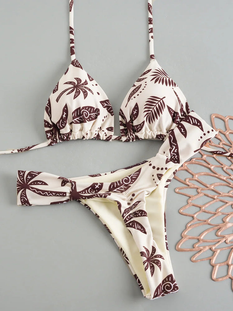 Micro bikini 2026 donne sexy costume da bagno costumi da bagno bikini femminile set brasiliano biquini stampa costume da bagno costume da bagno beachwear