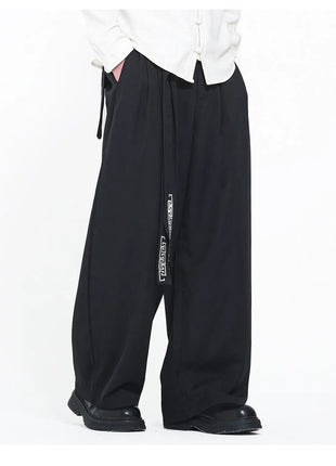 Pantaloni da uomo in stile giapponese con stampa Ukiyo-e, pantaloni comodi e alla moda, pantaloni larghi da uomo, pantaloni casual a gamba dritta da uomo