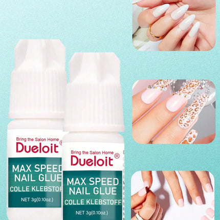 3G Professional Quick-Drying Nail Glue Fast-Cure No-Bake Adhesive for Nail Art Salon Grade Manicure Accessories