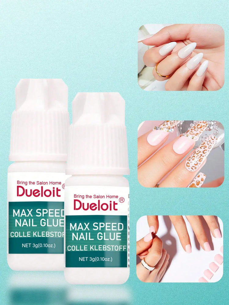 3G Professional Quick-Drying Nail Glue Fast-Cure No-Bake Adhesive for Nail Art Salon Grade Manicure Accessories