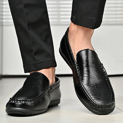 Scarpe Casual da Uomo in Pelle PU, Nuovi Arrivi, Mocassini Leggeri e Comodi, Scarpe da Guida e da Cerimonia, Slip-On