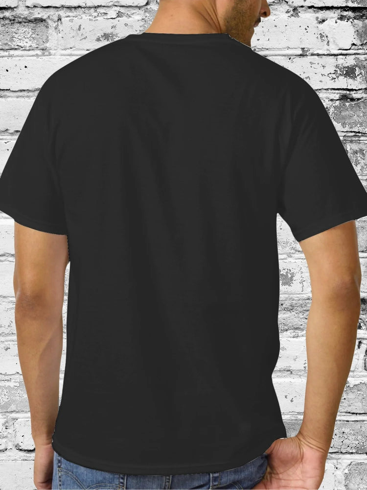 T-shirt da uomo con barba vintage divertente invecchiata, T-shirt da uomo in cotone di alta qualità, comoda, versatile, morbida e traspirante