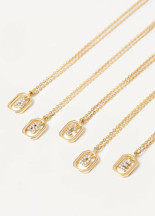 New 925 Sterling Silver Letter Necklace Personalized Charming English Alphabet Pendant Collar Birthday Gift  Exquisite Jewelry PlatiNum