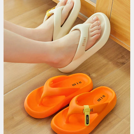 UTUNE 2026 NUOVE infradito da donna con suola spessa - sandali con plateau con altezza crescente, pantofole da spiaggia estive ammortizzate leggere
