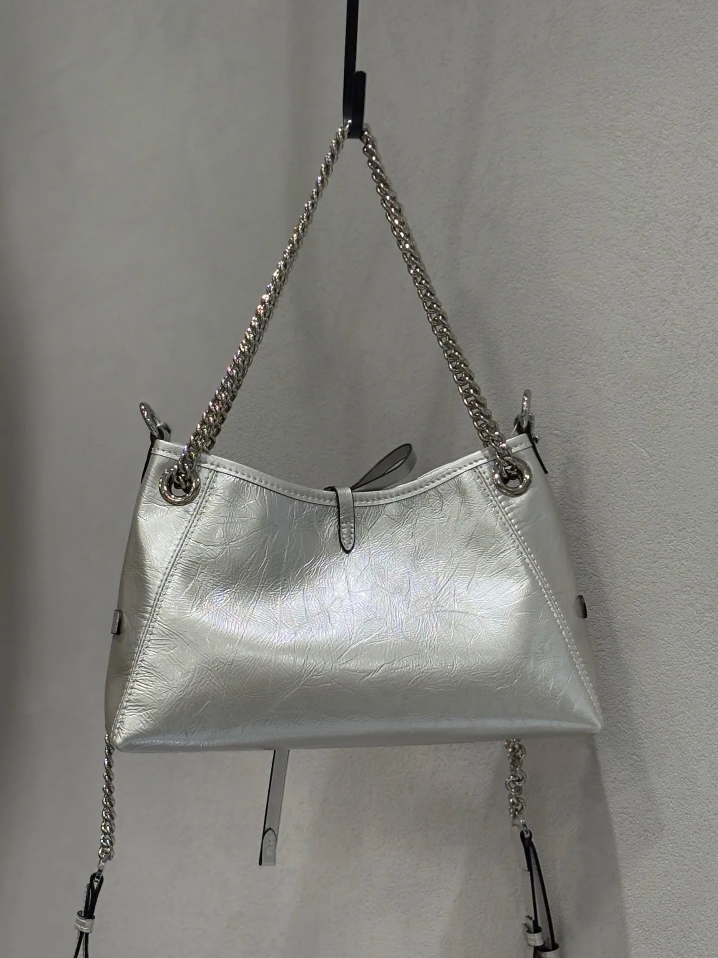 Women's Soft Top Grain Leather Tote Bag - Large Capacity Crossbody Shoulder Underarm Bag, Stylish Versatile Shopping Handbag