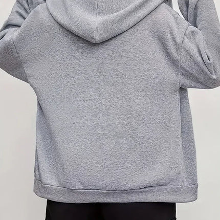 Harajuku Women's Sweatshirts Long Sleeve Zip-Up Casual Jacket with Cat Prints, Suitable for All Seasons Women'S Apparel Hoodie