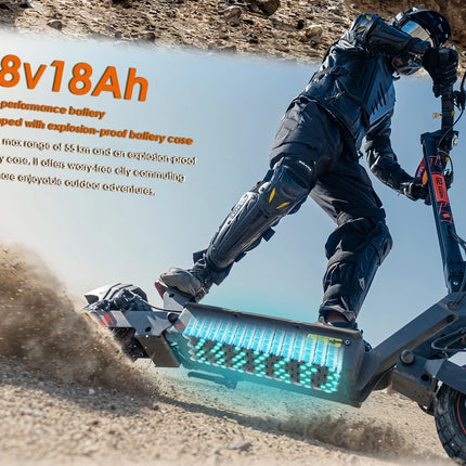 Monopattino elettrico KUKIRIN G2 Ultra All-terrain con motore 800*2W, batteria 48V18Ah, pneumatici da 10 pollici, ideale per la città.