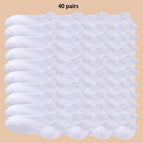 40 Pairs White / Taglia Unica