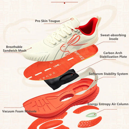 ONEMIX 2025 Nuove scarpe da ginnastica Buffer Scarpe da corsa Runner pesanti da uomo Scarpe sportive da esterno leggere e traspiranti antiscivolo PlatiNum