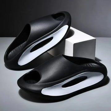 Pantofole in cocco Le donne indossano sandali Coppia fondo spesso Eva Step on Shit Feeling Home Home Pantofole di grandi dimensioni Scarpe - platinumshop