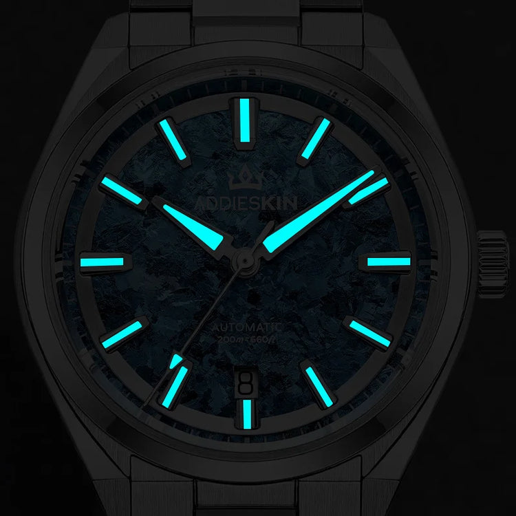 AddiesKIN K006 Men Watch Sapphire Glass BGW9 Luminous 20Bar Waterproof Ice Crystal Titanium Dial 9015 Mechanical Automatic Watch