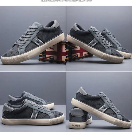 Soft Casual Leather Mens Sneakers New Arrival Casual Shoes Sports Walking Outdoors Skateboard Footwear Tenis Masculino BD25025