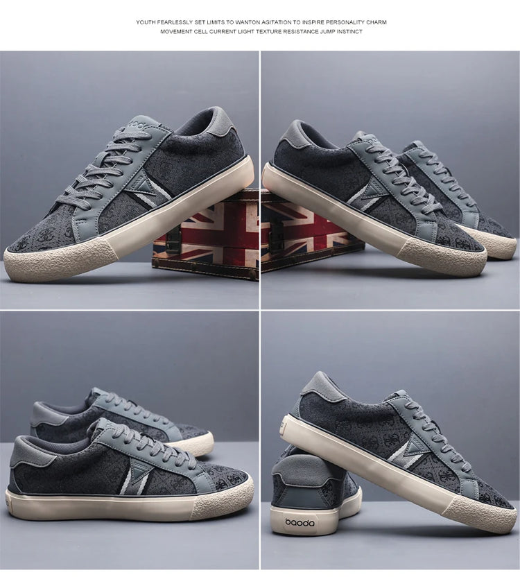 Soft Casual Leather Mens Sneakers New Arrival Casual Shoes Sports Walking Outdoors Skateboard Footwear Tenis Masculino BD25025