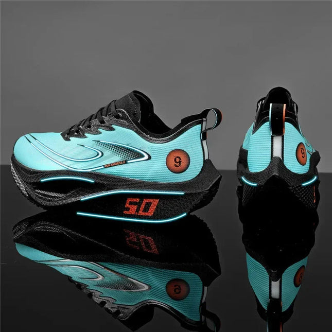 Unisex 2025 Full Carbon Plate Running Shoes Professional Marathon Racing Lightweight Bounce Cushion Breathable Sports Sneakers PlatiNum