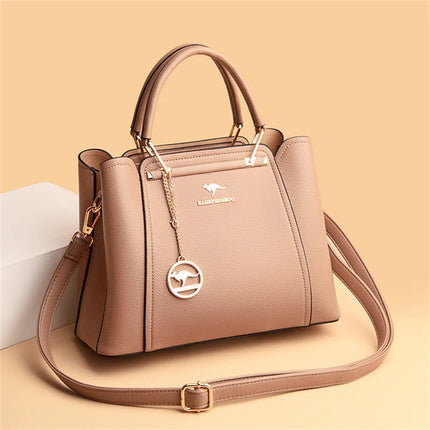 2024 Luxury Women Designer 3 Layers Shoulder Crossbody Sac Ladies Large Capacity Leather Handbags Shopper Brand Messenger Totes PlatiNum