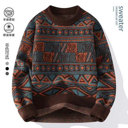 Men's fashion pullovers 2026 men winter korean style Sweaters mens warm sweater O-neck men sweaters autumn  men full size M-3XL