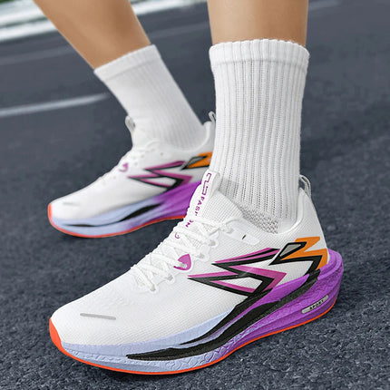 2026 NEW Men Sports Running Shoes Off Marathon Breathable Light Comfortable Women Athletic Sneakers Jogging Tenis Air Cushion PlatiNum