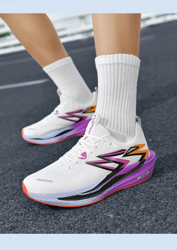 2026 NEW Men Sports Running Shoes Off Marathon Breathable Light Comfortable Women Athletic Sneakers Jogging Tenis Air Cushion PlatiNum