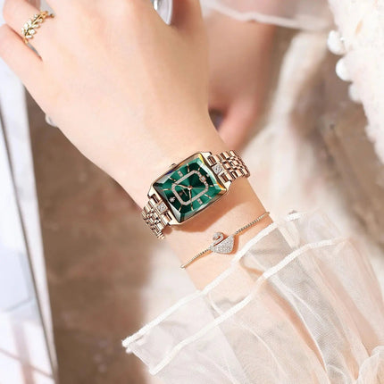 POEDAGAR Orologio da donna di lusso Impermeabile Data Orologio da polso da donna casual di alta qualità Orologio da donna elegante al quarzo in acciaio inossidabile platinumshop
