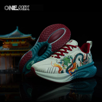 Onemix Original Designers Chinese Style Running Shoes for Men Luxury Women Shoes Breathable Sports Shoes Male Outdoor Sneaker PlatiNum