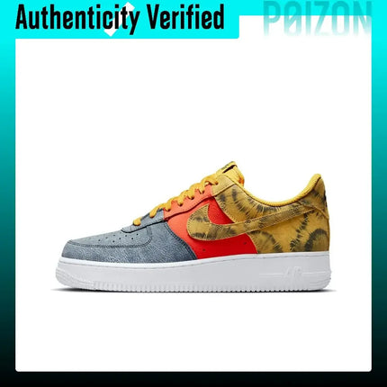 Nike Air Force 1 Skate Shoes Men's Low-top Yellow/Orange/Gray CZ0337-700
