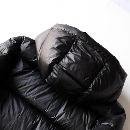 Winter Mens Down Coat Windproof Waterproof Outside Casual Outerwear Zip High Street Fashion Men Warm Hooded Windbreaker Jacket