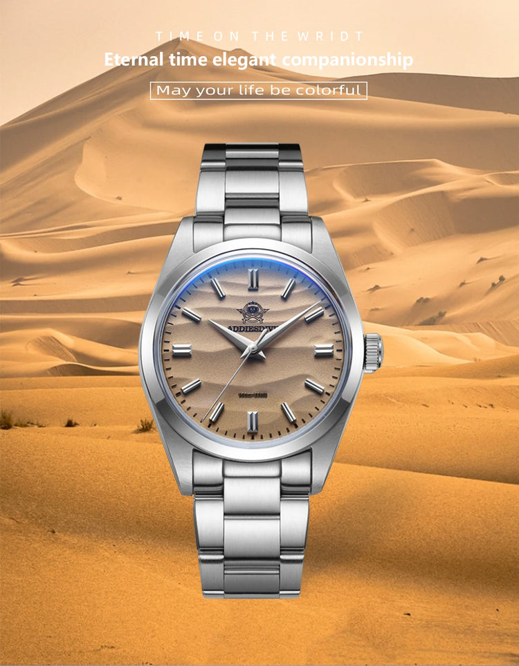 ADDIESDIVE Top Brand AD2030 Woman Quartz Watches Japan VH31 316L Stainless Steel Wristwatch Business 10Bar Waterproof Sport
